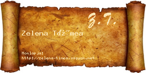 Zelena Tímea névjegykártya